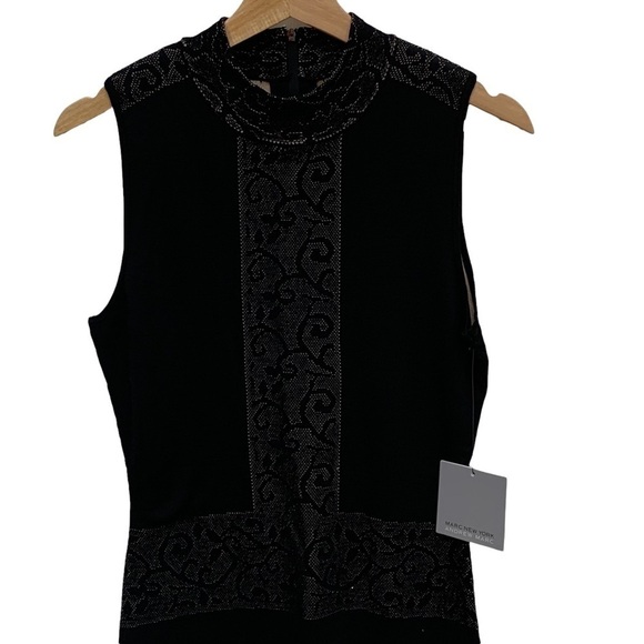 Marc New York Andrew Marc Black BodyCon Dress Size M New - Picture 2 of 10